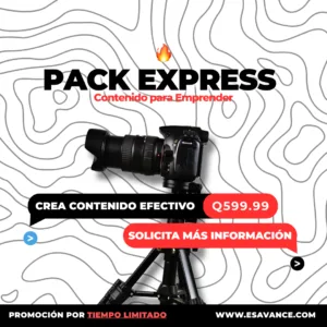Diseñado para emprendedores y marcas personales que quieren dejar atrás el contenido casero y comenzar a comunicar con calidad profesional. Perfecto para dar tus primeros pasos con videos llamativos y diseños listos para redes.